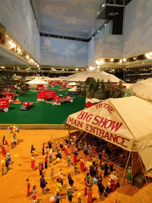 Miniature circus diorama at the Ringling Museum in Sarasota, Florida