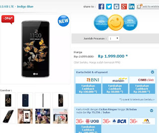 Harga LG K8 LTE Harga LG K8 LTE