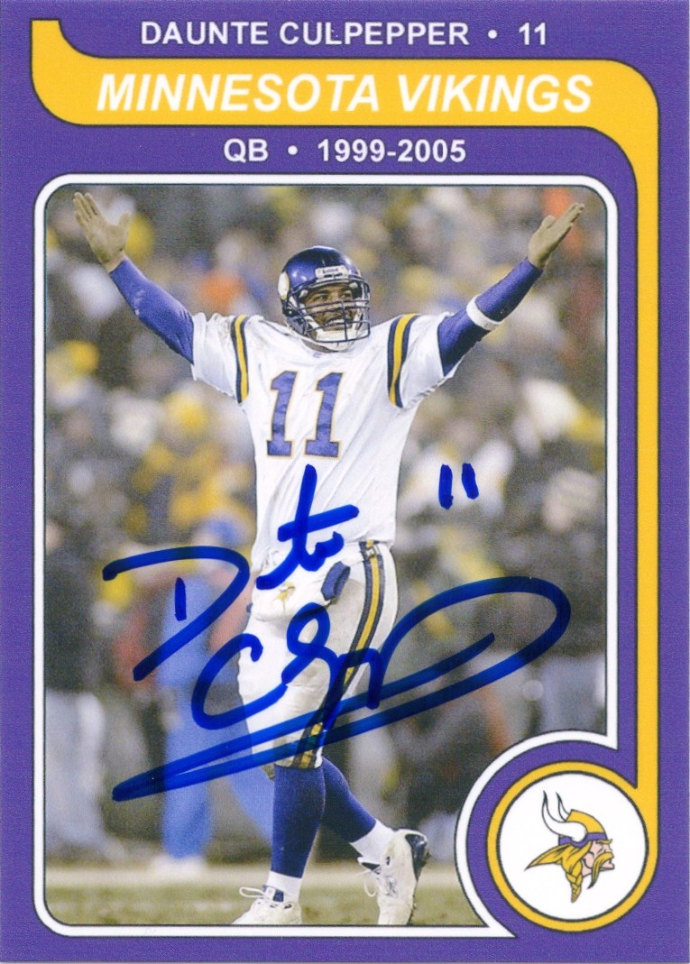 Minnesota Sports Autograph Project: DAUNTE CULPEPPER