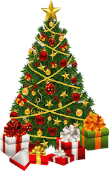 tree christmas clip peace earth mine linda clipart trees xmas gifts mystery