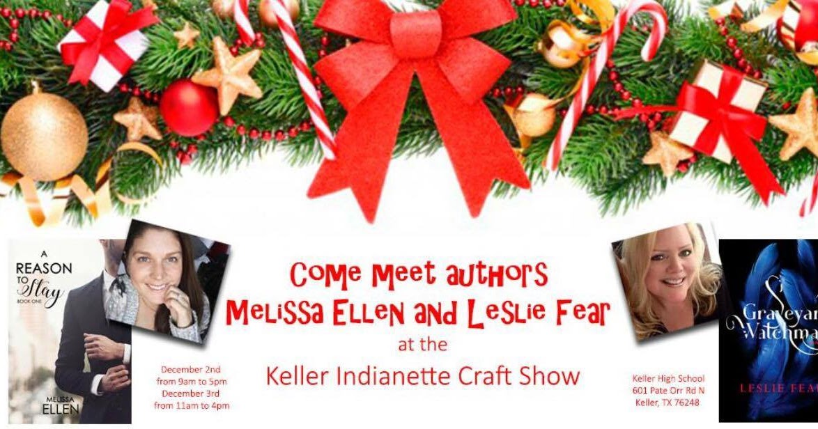Author Leslie Fear Keller High School Craft Show is TOMORROW!