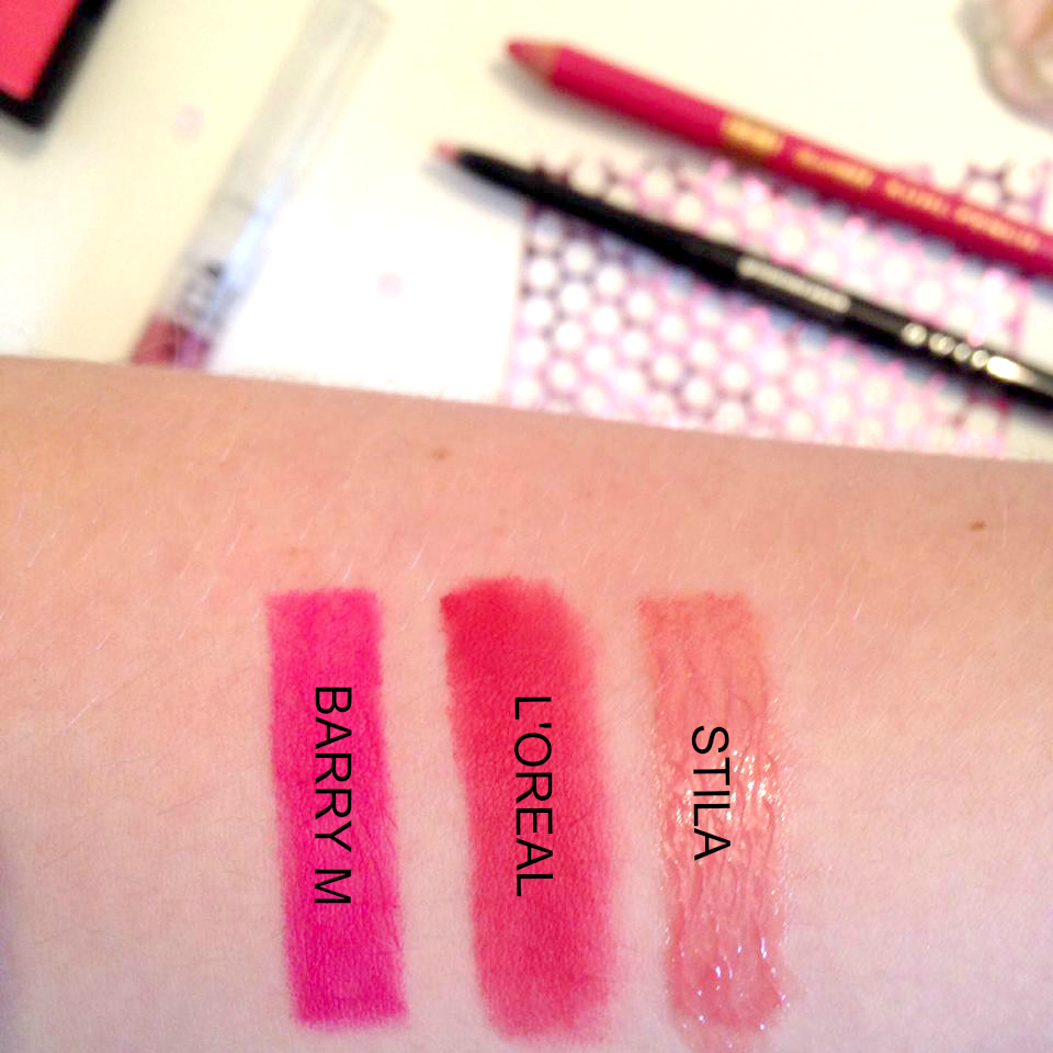 Pretty in Pink Lipstick Swatches