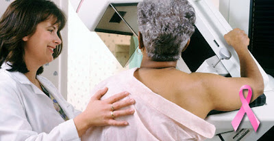 Black Woman Being Tested For Breast Cancer