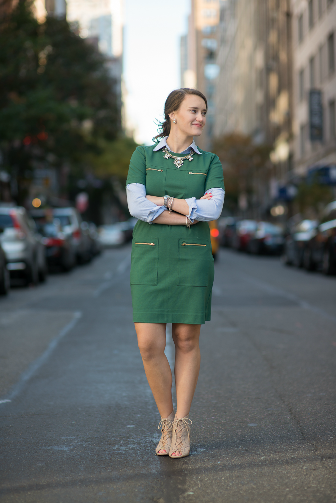 Zip Ponte Dress, how to layer dresses for fall