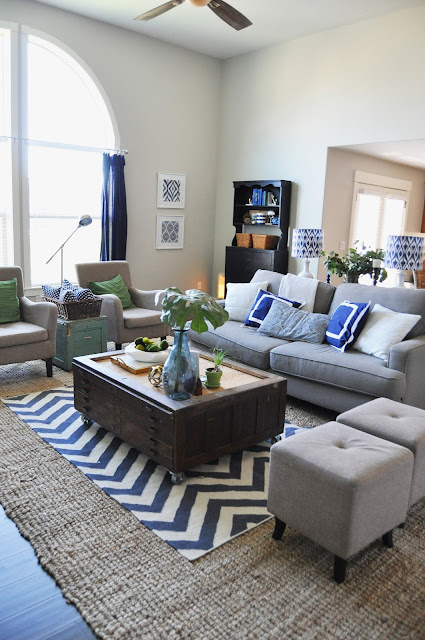 Great Room remodel after photos from www.jengallacher.com. #greatroom #familyroom #familyroommakeover Great Room remodel after photos from www.jengallacher.com. #greatroom #familyroom #familyroommakeover