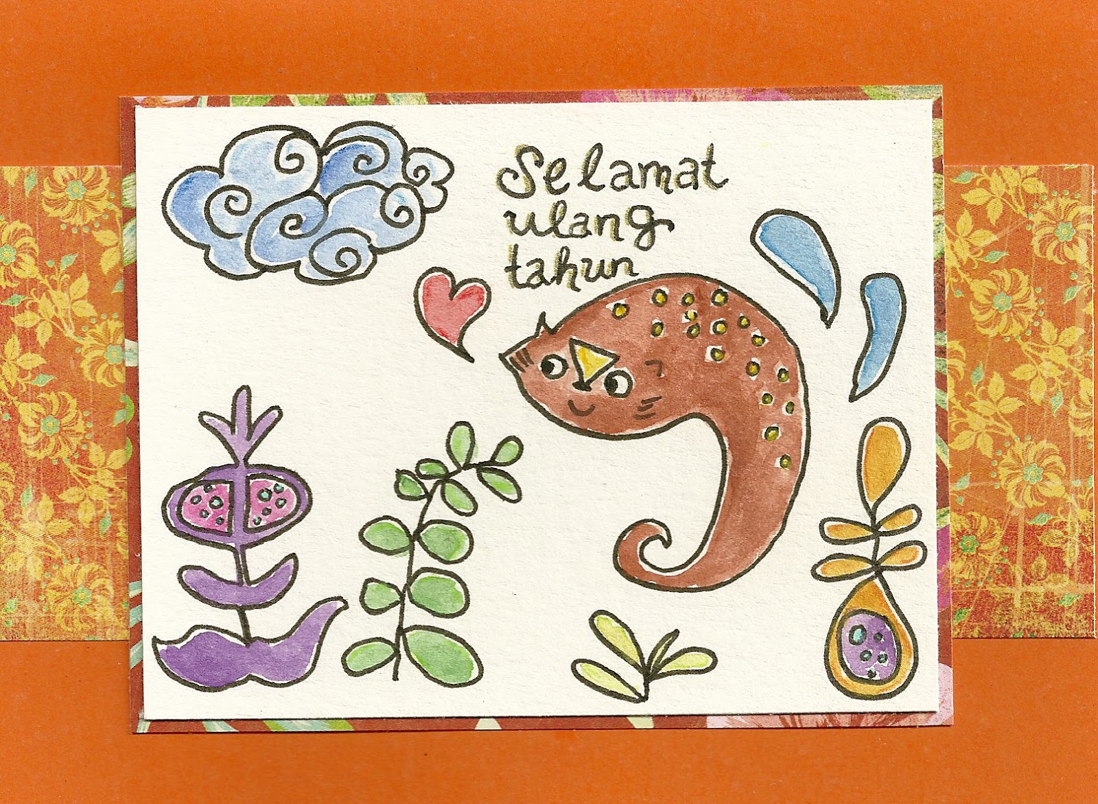 Debbie Dots Greeting Card Blog Indonesian Cat Birthday