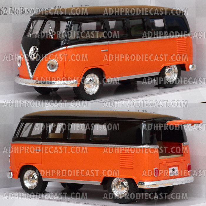 Miniatur Mobil VW Bus 1962 Kombi Black Top