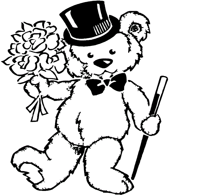   Beautiful Teddy Bear Colour Drawing HD Wallpaper