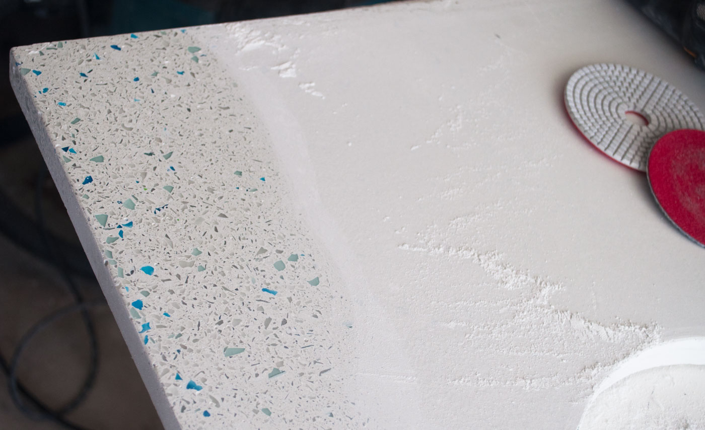 SoPo Cottage Made in Maine New Countertops From Recycled Material