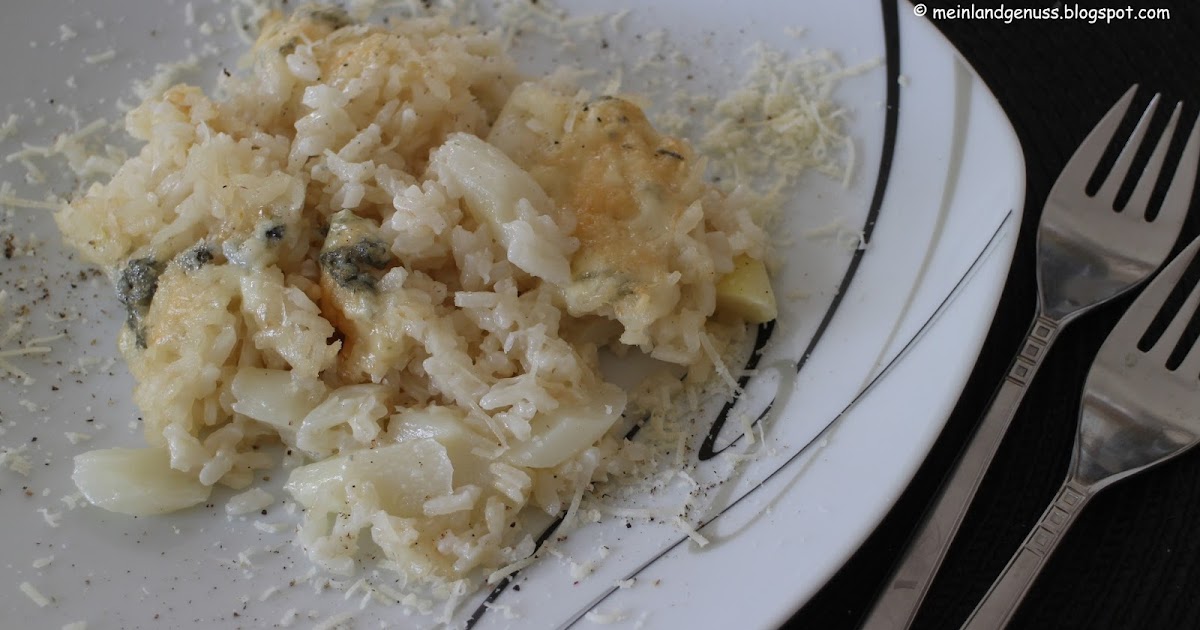 mein Land und Gartengenuss : Spargel-Reisauflauf