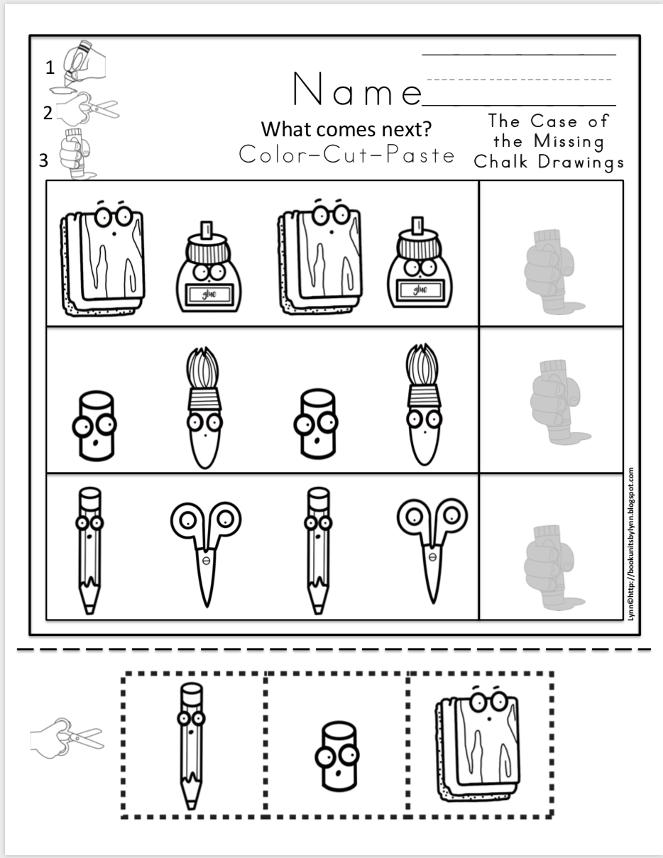THE CASE OF THE MISSING CHALK DRAWINGS BOOK UNIT Book Units by Lynn