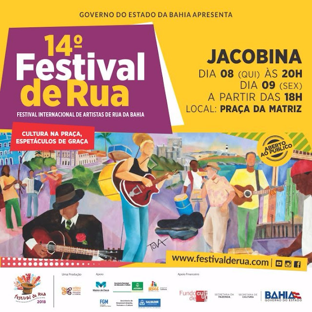 Jacobina sedia o 14º Festival Internacional de Artistas de Rua