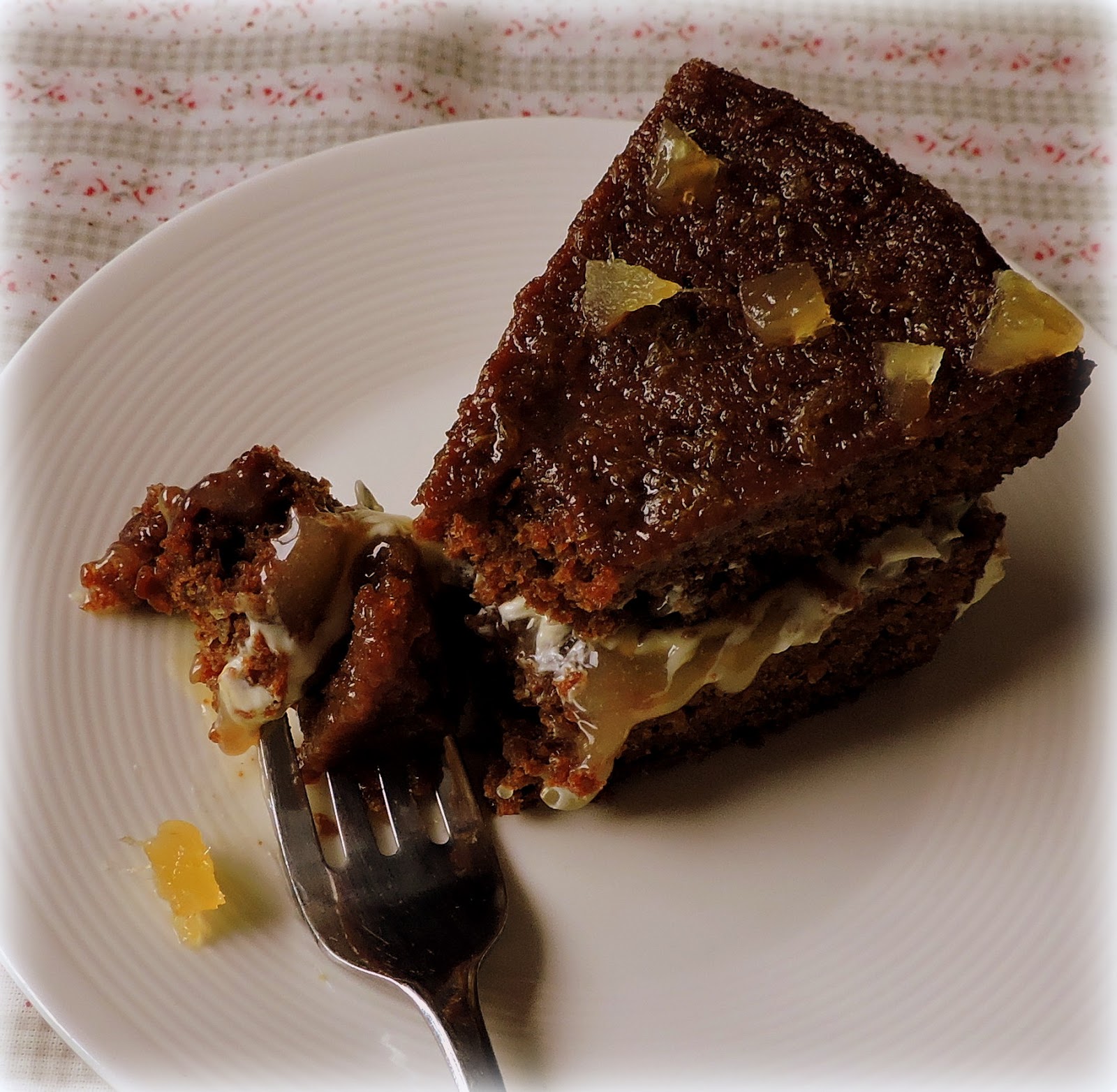 The English Kitchen Sticky Ginger Lemon Drizzle Cake