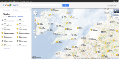 Google Maps World Weather