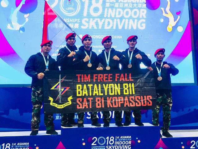 Kopassus Taklukan Wind Tunnel China dengan Raih Juara 3 Kopassus Taklukan Wind Tunnel China dengan Raih Juara 3