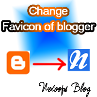 Change favicon of blogger