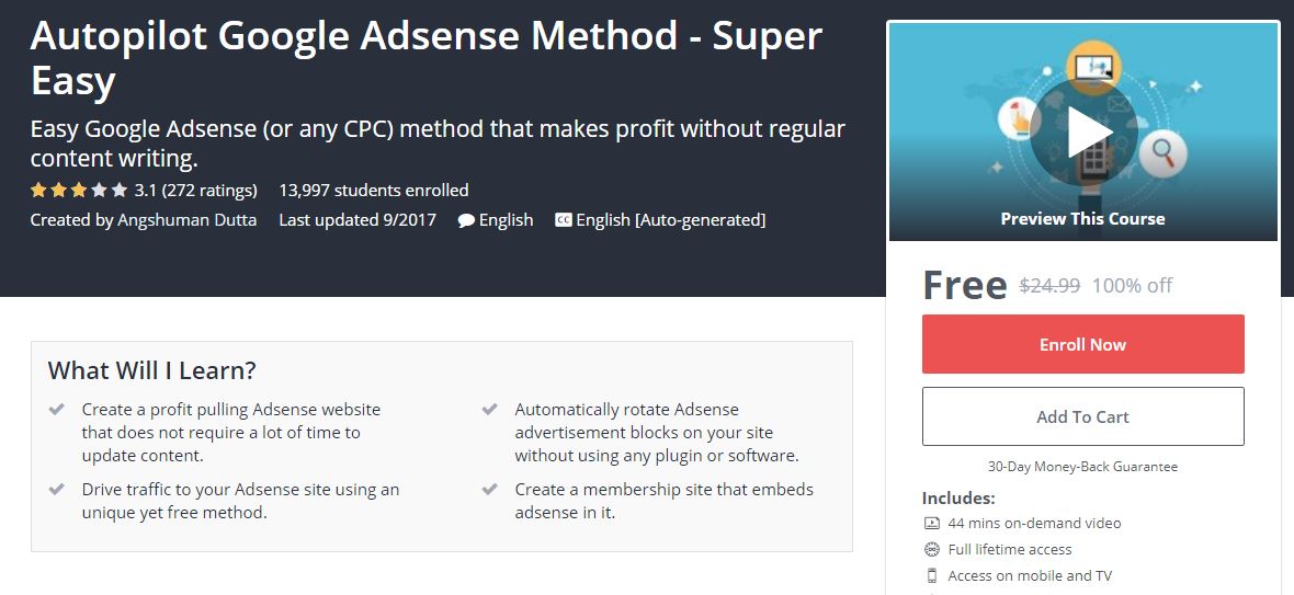 Autopilot Google Adsense Method Super Easy Marketing Trick Ebook