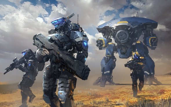 Batalhas, robôs e soldados futuristas nas ilustrações de ficção científica de Park Jong Won a.k.a. J.C.Park Park Jong Won jcircle J C Park artstation ilustrações ficção científica robôs futurista games batalhas