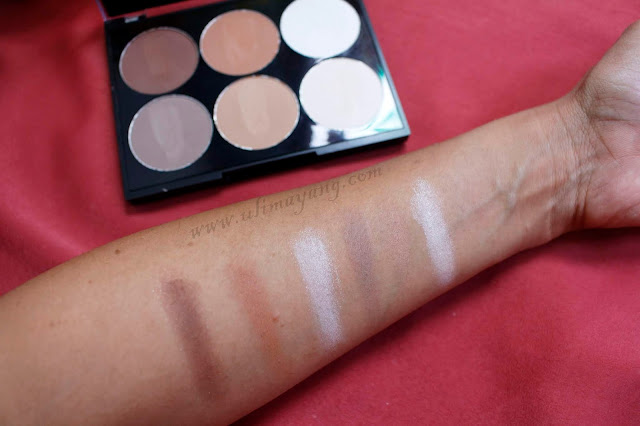 hasil-swatch-enam-warna-city-color-contour-palette-on-the-go