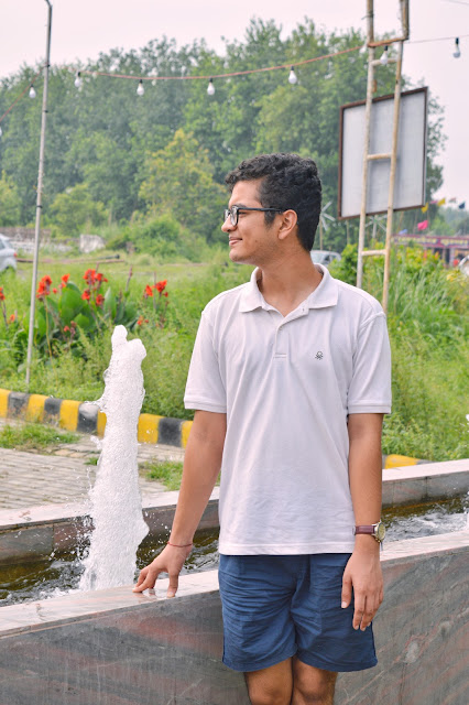 Shiv Sangal, roorkee, masala country, farm, greenery, benetton, nike shorts, timex watch, flowers, fountain