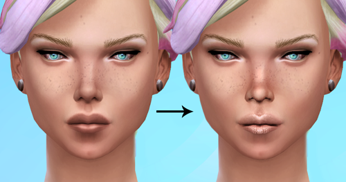 my sims 4 nose and overlay by missfortunesims