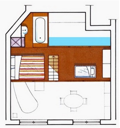 Apartemen Keluarga Seluas 50 meter persegi nan Stylish Apartemen Keluarga Seluas 50 meter persegi nan Stylish
