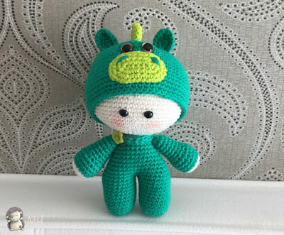 Yoyo dragón amigurumi