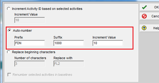 Primavera and Project Tips: Renumbering Activity ID in Primavera P6