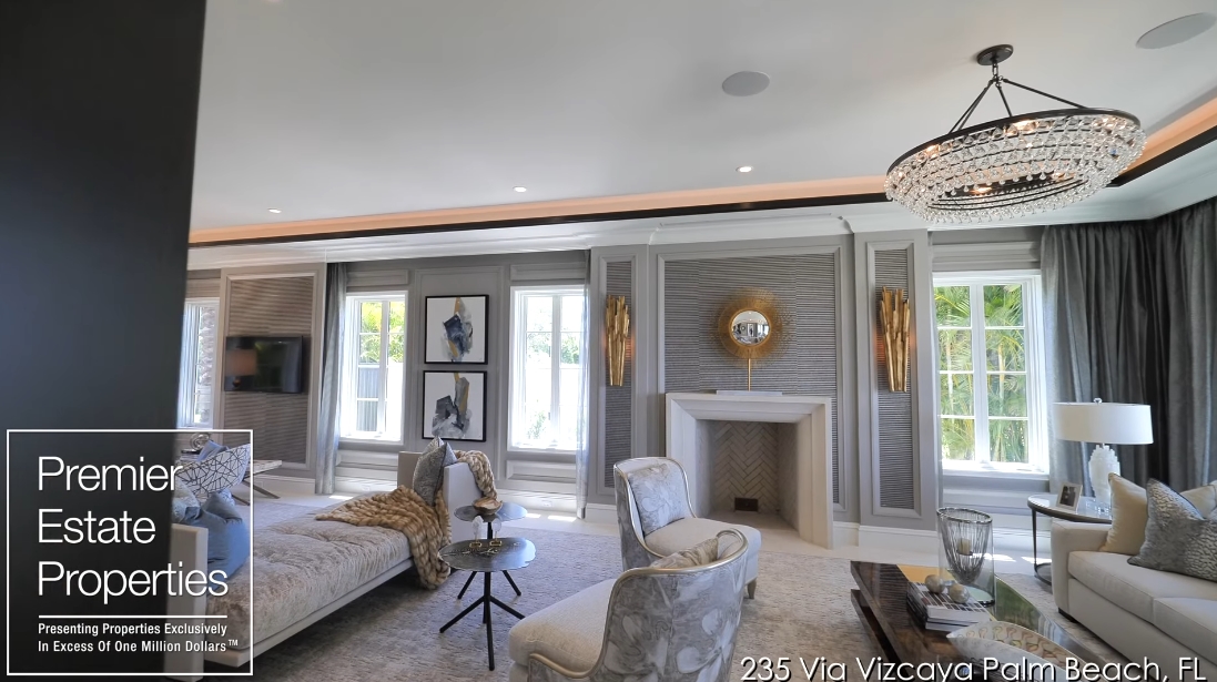 58 Interior Design Photos vs. 235 Via Vizcaya, Palm Beach, FL Luxury Home Tour