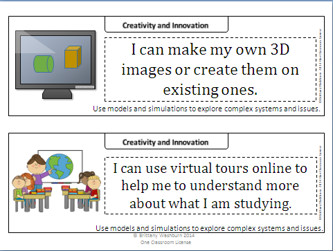 You might be wondering how to organize these. I use a pocket chart labeled with each grade level K-5. I've printed and laminated all of the I Can Statements. I keep the half-page sheets in a manila envelope, and the full page posters in a binder when they aren't in use. I choose 1 or 2 of the statements for each grade level each week You might be wondering how to organize these. I use a pocket chart labeled with each grade level K-5. I've printed and laminated all of the I Can Statements. I keep the half-page sheets in a manila envelope, and the full page posters in a binder when they aren't in use. I choose 1 or 2 of the statements for each grade level each week