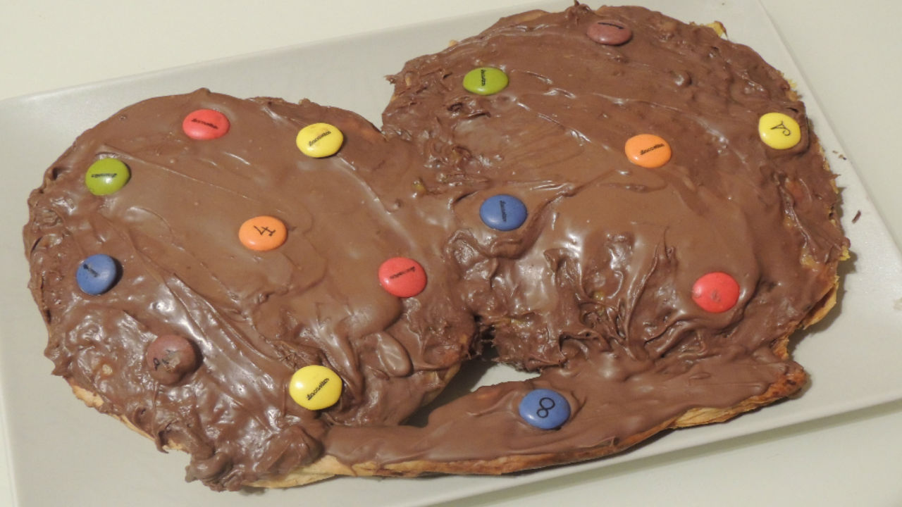 Variedad En Tu Cocina Recetas De Todo Tipo Y Con Monsieur Cuisine Plus Palmera De Chocolate Gigante Rellena De Crema Pastelera