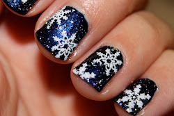 christmas nail nails snowflakes makeup beauty