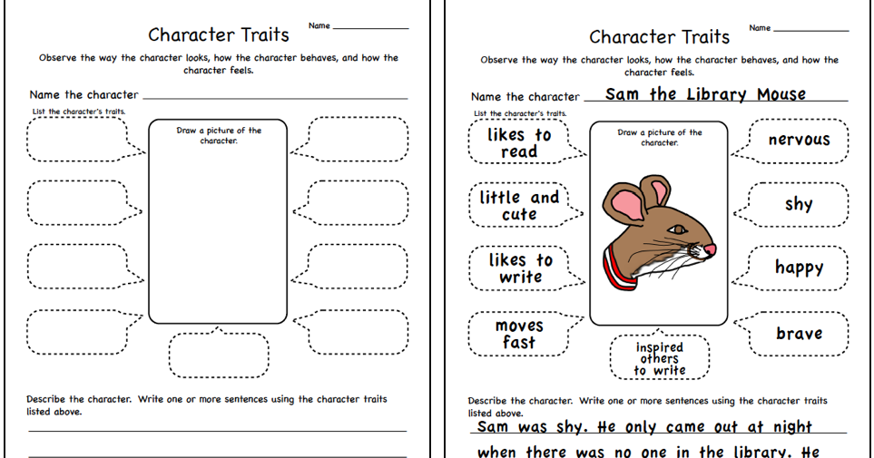 kafy's books: Character Traits - Library Mouse