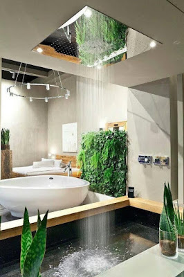 Desain kamar mandi natural