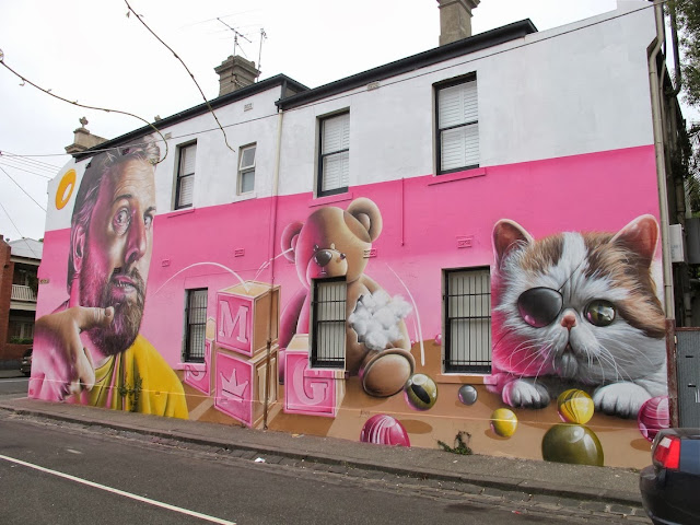 New Street Art Mural By Smug One on the streets of Fitzroy, Melbourne, Australia. 7