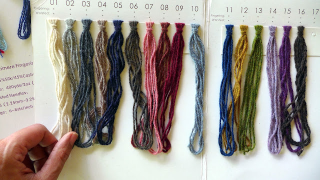 Colors available for Tibetan yak fiber