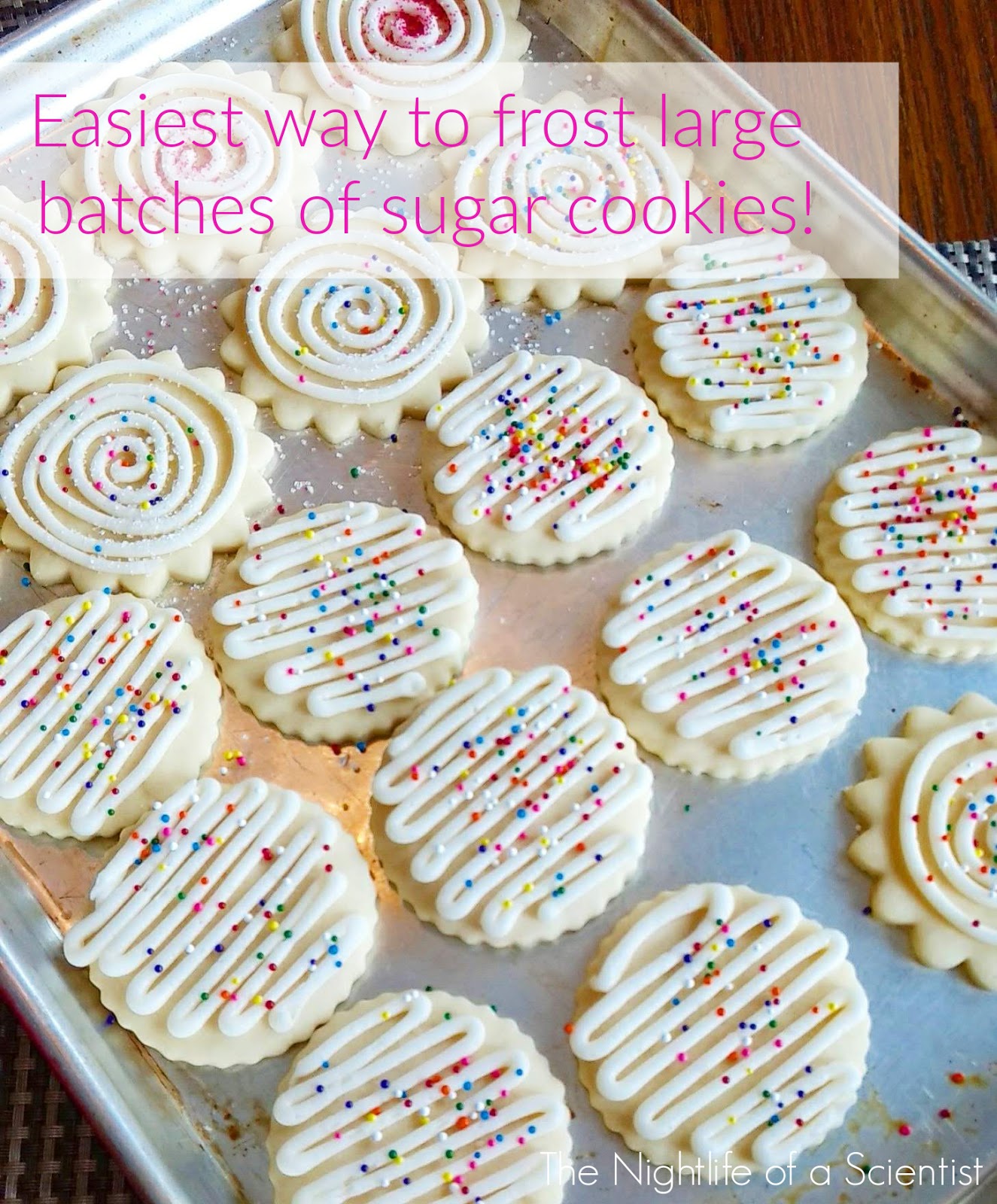 The Night Life of a Scientist Kristi's Kitchen Hacks 1 Easy and Fast Way to Frost Sugar Cookies