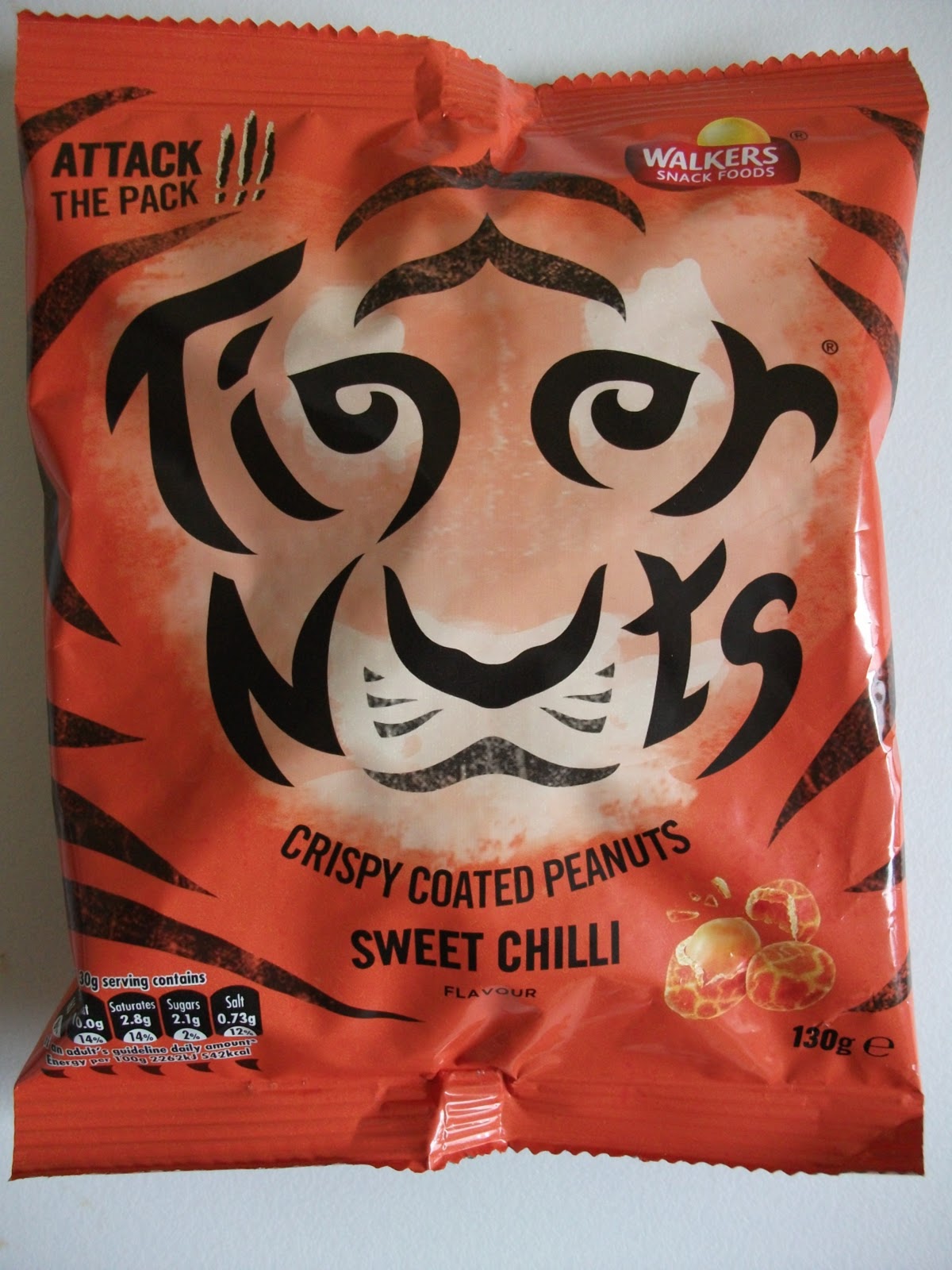 Walkers Tiger Nuts Masala Curry, Smoky Bacon, Salt & Vinegar, Sweet