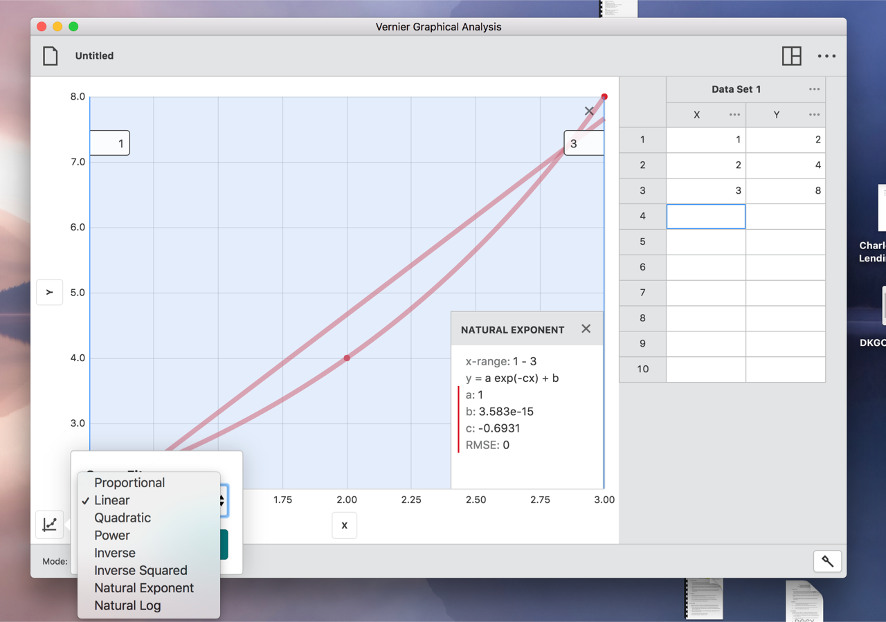 Graphical Analysis Software for Vernier Sensors