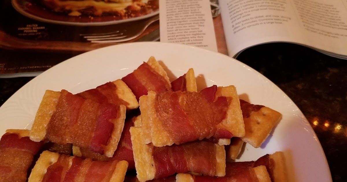 Super simple Bacon Bow Tie Crackers