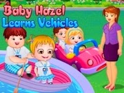Baby Hazel learns vehicles