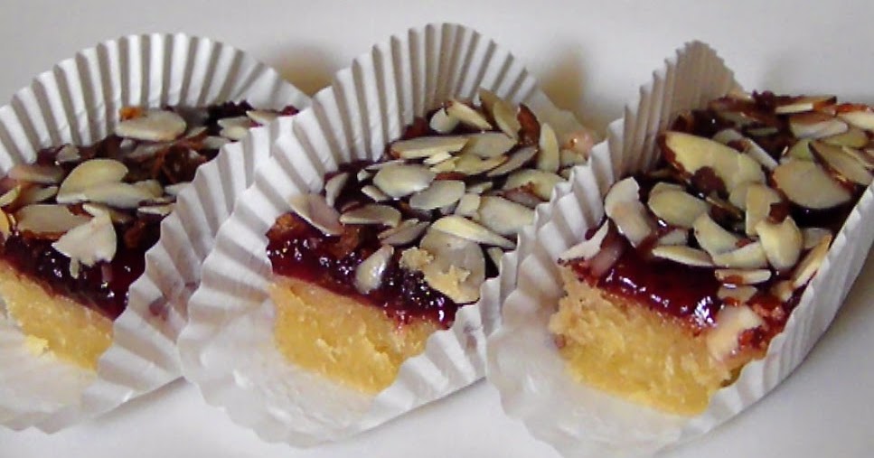 EZ Gluten Free Almond Raspberry Jam Bars