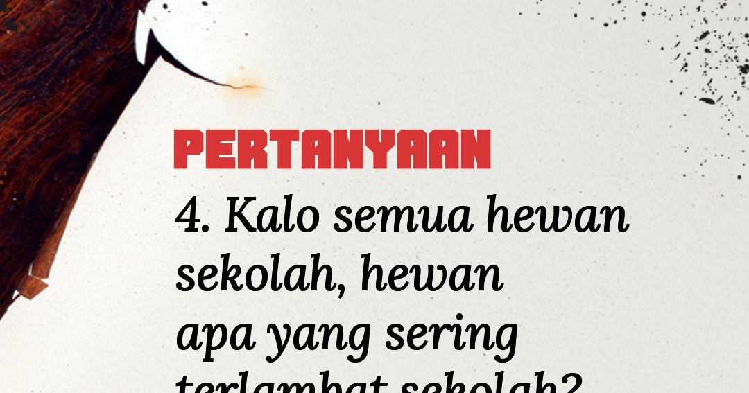 Teka Teki Lucu Dan Sulit Ditebak Teka Teki Lengkap