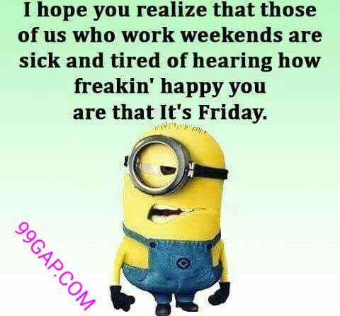 #LOL: Funny Minion Quote About Weekend