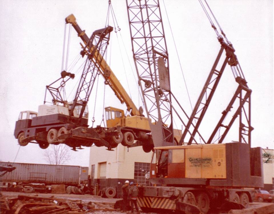 Industrial History Older Crane Trucks