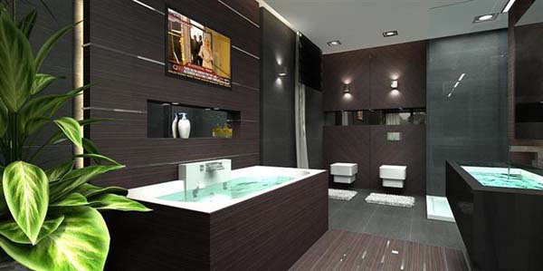 Desain Kamar Mandi dengan Bak Air Desain Kamar Mandi dengan Bak Air