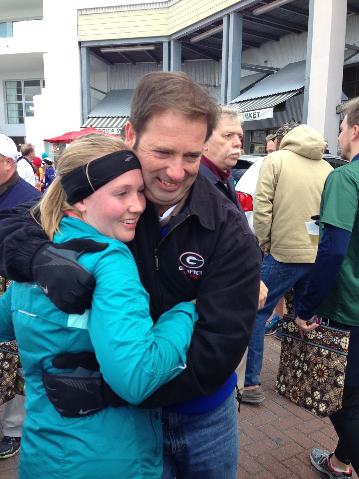 Tom Miller suprises his daughter at the race