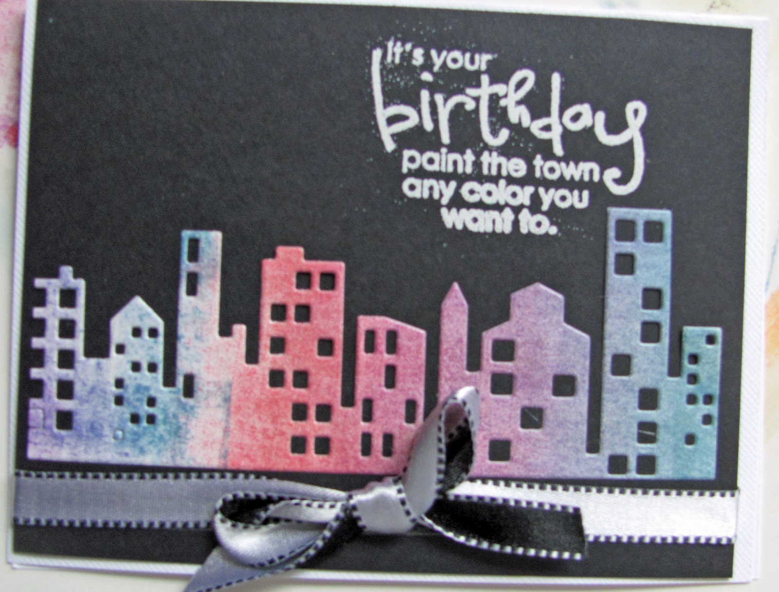 StampingGEM Happy Birthday Paint the town