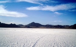 Bonneville Salt Flats near Wendover, Utah by David Jolley