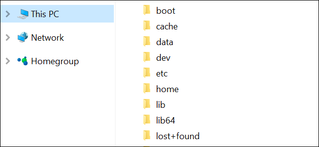 Windows で Ubuntu Bash ファイル (および Bash の Windows システムドライブ) にアクセスする方法
